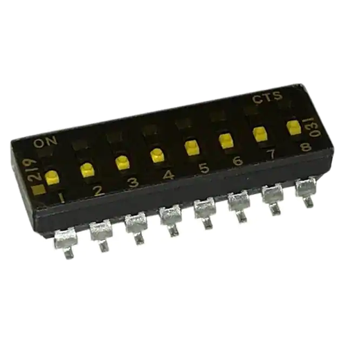 Pack of 2  219-8LPSTRF  Dip Switch SPST 8 Position Surface Mount Slide (Standard) Actuator 100mA 20VDC :RoHS, Cut Tape
