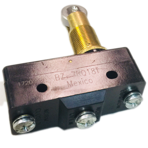 BZ-7RQ18T Switch Snap Action N.O. N.C. SPDT Roller Plunger Screw 16A 480VAC 250VDC 186.42VA 7.78N Panel Mount