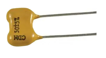 Pack of 3  CD15FD101JO3F  Capacitor Mica 100pF 500V 5% (11.7 X 4.6 X 9.1mm) Radial 5.9mm 125°C, Cut Tape, RoHS
