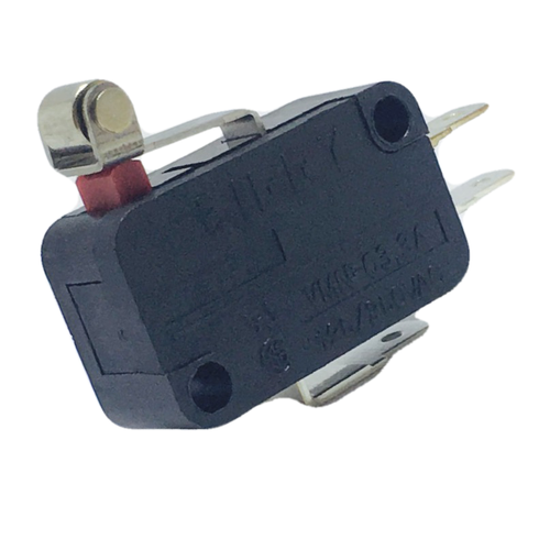 VMN-03N-05D0-B Zippy MicroSwitch 101-VMN-03N-05DO  CAT# SMS-330 S.P.D.T. Rated 3A 125/250VAC. Short roller lever extends to end of switch. 0.187" QC/ solder terminals. 27.8 x 15.9 x 10.3mm body. UL, CSA.