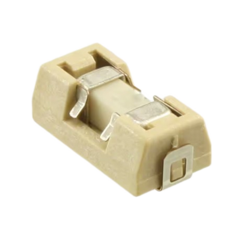0154001.DR  Fuse Board Mount 1 A 125 V AC 125 V DC  (Cartridge Style Excluded) Requires Holder, Surface Mount 2-SMD, Square End Block with Holder