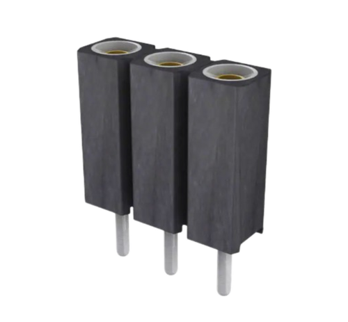 Pack of 5  801-87-003-10-001101  Connector 3 Position Socket 0.100" (2.54mm) Through Hole Gold
