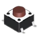 101-0164-EV  Tactile Switches 0.8mm Round SPST Gull Wing Lead :RoHS
