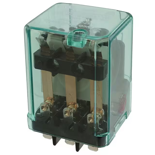157-23F200  Electromechanical Relay 110VDC 10KOhm 40A 3PDT (38.5x35.5x56.2)mm Plug-In Power Relay
