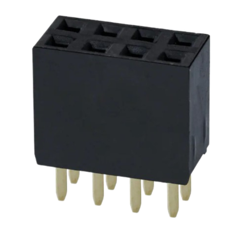 Pack of 2 PPPC042LFBN-RC  Connector 8 Position Header 0.100" (2.54mm) Through Hole Gold