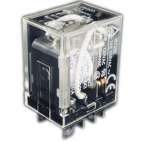 LY2-110/120VAC   RELAY DPDT 120VAC 28VDC 15A Contact Configuration:DPDT Coil Voltage 120VAC Contact Current 10A Product Range LY Series Relay MountingThrough Hole Coil Type:Non Latching Contact Voltage VAC:110VAC, Relay Terminals:Solder