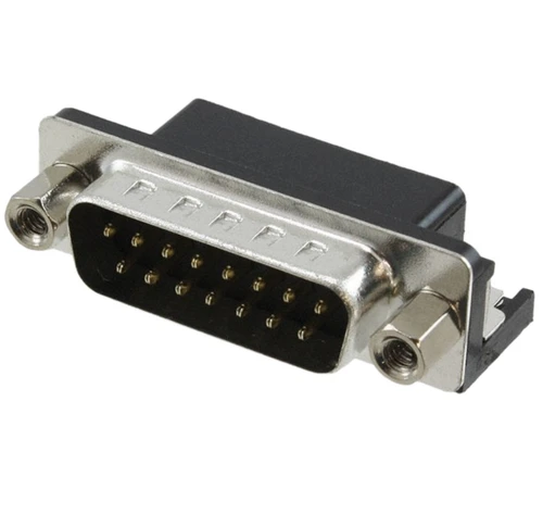 L717SDA15PA4CH4F  Conn D-Subminiature M 15 POS 1.37mm Solder RA Thru-Hole 15 Terminal 1 Port, RoHS