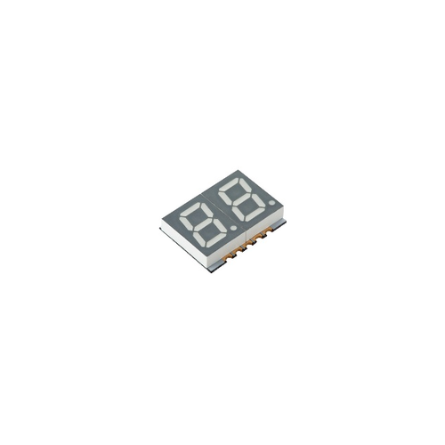 Pack of 2  SMA202LB G/W  LED Display Common Anode Dual Blue Low Current Operation 0.20  (5.08 mm) Digit Height Gray Face, White Segment SMD :RoHS, Cut Tape
