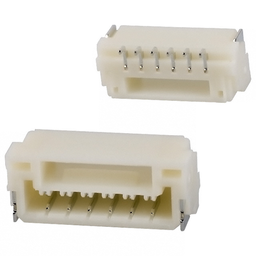 SM06B-GHS-TB(LF)(SN)  Conn Shrouded Header (4 Sides) HDR 6 POS 1.25mm Solder RA Side Entry SMD :RoHS, Cut Tape