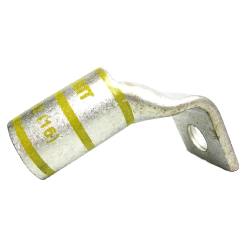 LCA250-38F-X - Copper Lug,One-Hole, STD Barrel, 90° Angle