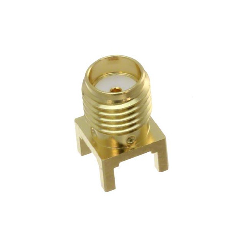 Pack of 2   SMA-J-P-H-ST-MT1   Connector Jack, SMA Female Socket 50Ohm Surface Mount, Through Hole Solder : RoHS