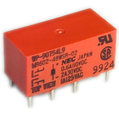 MR602-48 ELECTROMECHANICAL RELAY 0.6A110VDC 2A 30VDC