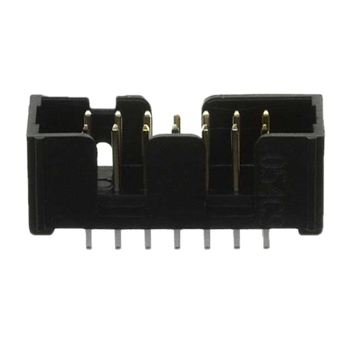 Pack of 4  N2514-6002-RB  Conn Shrouded Header (4 Sides) HDR 14 POS 2.54mm Solder ST Top Entry Thru-Hole