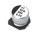 Pack of 10  VZH100M1HTR0606  Aluminum Electrolytic Capacitors 50 Volts 10uF 20% 6.3x5.7 - SMD :RoHS, Cut Tape