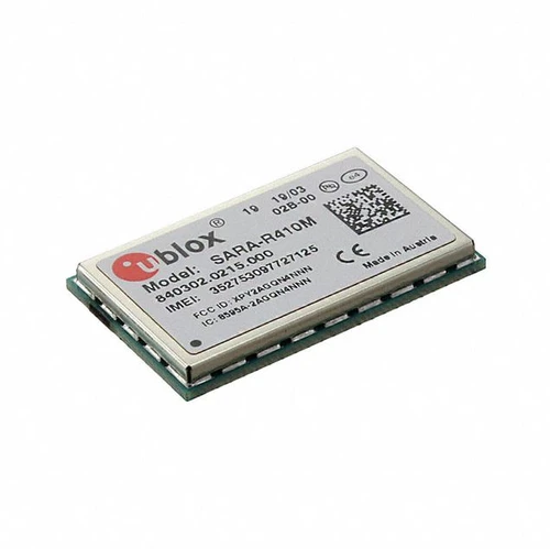 SARA-R410M-02B Transceiver Cellular 4G LTE CAT M1/NB-IoT Module Antenna Not Included, Castellation Surface Mount : RoHS
