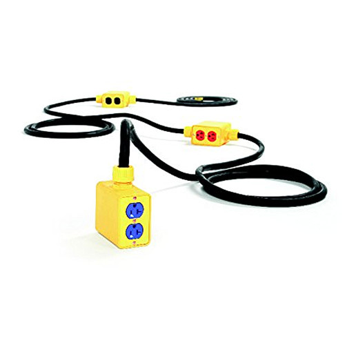 3095-002 , 1301370311 Super-Safeway  Stringer Outlet Box 3 Phase Stringer Set NEMA 5-20 Configuration L21-20 Plug 20A Current 125V Voltage 30ft Cord Length