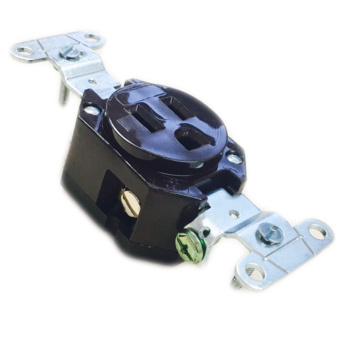 5261DW  Single Receptacle Nema 5-15 15A/125 Brown 1301490087