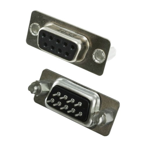 Pack of 2 10090098-S094LLF  Conn D-Subminiature SKT 9 POS 2.74mm Solder ST Thru-Hole 9 Terminal 1 Port