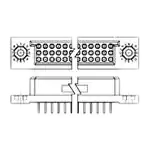 533287-7  Connector Receptacle 150 Position , Female Sockets Through Hole Natural High Density