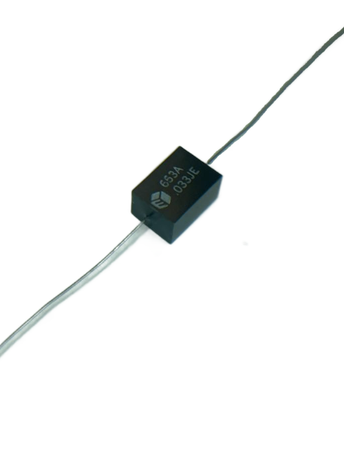 Pack of 2  653A1E333J  Capacitor Metallized Polycarbonate, Flame Retardant Epoxy case, Rectangular Axial Leads, .033MFD 26AWG 400V 5% , Bulk, RoHS