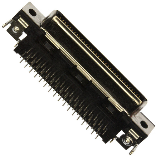 5796055-1  Connector Receptacle 68 Position Panel Mount, Through Hole, Right Angle Solder :RoHS