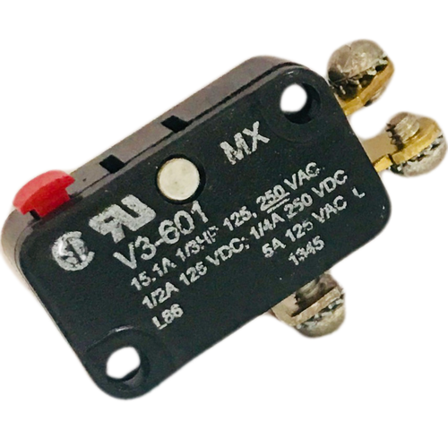 V3-601 Switch Snap Action N.O./N.C. SPDT Plunger Screw 15.1A 250VAC 250VDC 248.57VA 3.89N Screw Mount
