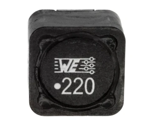 Pack of 4 744770122  Inductor 22 µH Shielded Drum Core, Wirewound Inductor 4.6 A 43mOhm Max Nonstandard