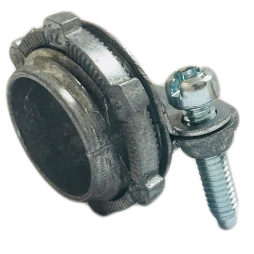 5 Pack, C-500 Emerson EGS Neer 0.91in Dia X 0.81in Length, For 14-2 To 12-2 Awg Non-metallic Cable, With Locknut, Clamp, Standard:ul 514b, Csa C22.2, Nema Fb-1, Fed Spec W-f-406d, Size:0.375in, Material:die Cast Zinc.