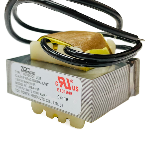 DBA15P  BALLAST 15WATT .3AMP 120VAC 60HZ, DBA-15P