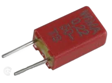 Pack of 30 MKP2D031001F00JSSD Cap Film 0.1uF 100V PP 5% (7.2 X 5 X 10mm) Radial Plastic Rectangular Can 5mm 100°C, Bulk, RoHS