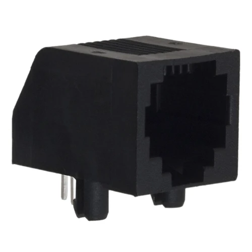 Pack of 2 555165-2 Conn RJ-14 F 6 POS 2.54mm Solder RA Thru-Hole 6 Terminal 1 Port Cat 3, RoHS