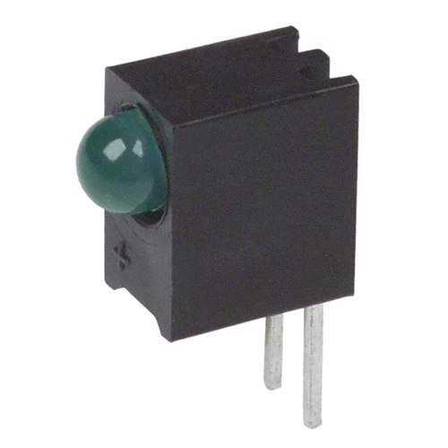 Pack of 2 5650F5  Led T1 Green, Quad Right Ang PCB, Bulk, RoHS