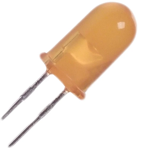 5 Pack, HLMP-3401 Agilent Standard LEDs - Through Hole Yellow Diffused 585nm 5.7mcd