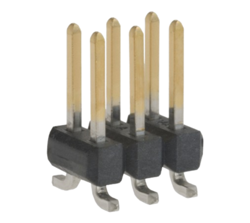 Pack of 4 0015910060  Connector Header Surface Mount 6 position 0.100" (2.54mm)