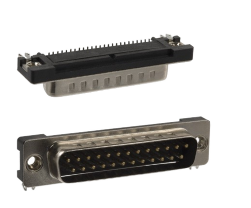 Pack of 2  190-025-163R001  Connector 25 Position D-Sub Plug, Male Pins Connector