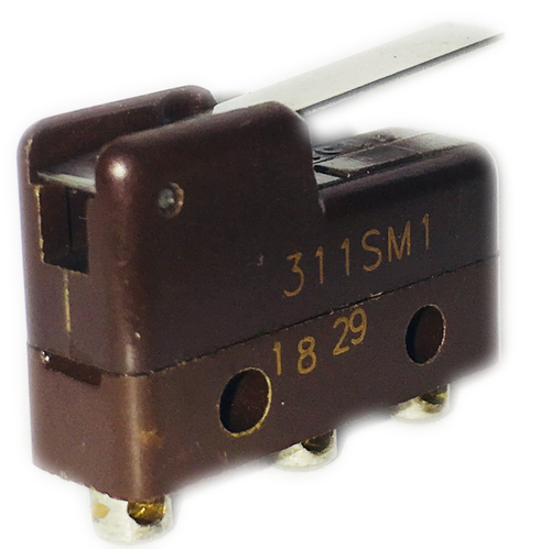311SM1  Basic / Snap Action Switches SPDT 5A 30VDC 0.39N Lever Quick Connect