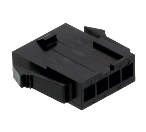 Pack of 6   0436400400   Connectors 4 Rectangular - Housings Plug Black 0.118" (3.00mm) : RoHS