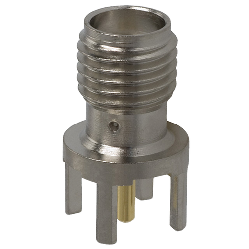 142-0701-206  SMA Connector Jack, Female Socket 50 Ohms Through Hole Solder :RoHS
