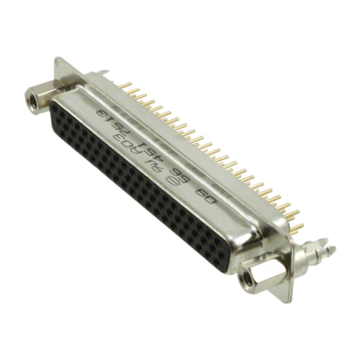 09564517513 Conn High Density D-Sub F 62 POS 1.2mm Solder ST Thru-Hole 62 Terminal 1 Port, RoHS
