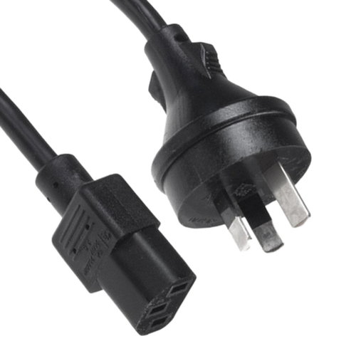 374003-A01   Power Cord Black AS3112 To IEC 320-C13 SAA, 8.20' (2.50m)