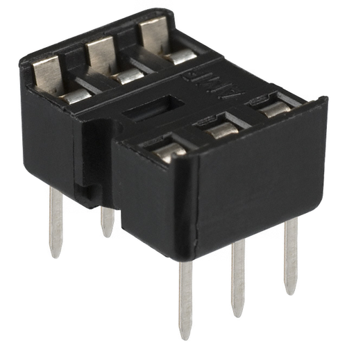 2-641296-4  CONN IC Dip Socket 6POS Gold