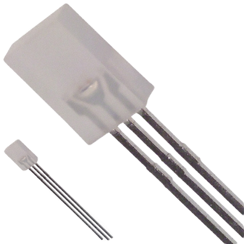 HLMP-0800  LED GRN/RED DIFF RECT 2X5MM T/H Radial