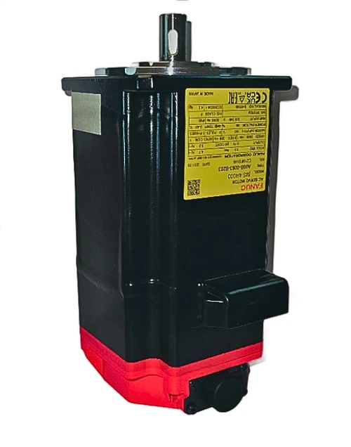 A06B-0063-B203 AC Servo Motor, BIS4/4000 W/Keyway , Speed 3000min, FREQ 200HZ, AMP Input 200-240v 50/60hz, 4.3kg, Motor Input 143v, Untested, RoHS