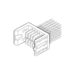89099-161LF  Connector Modular 5 Row, 2MM High Speed Gold :RoHS