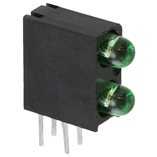 553-2222F  LED Circuit 3MM BI-LVL GRN RA :RoHS
