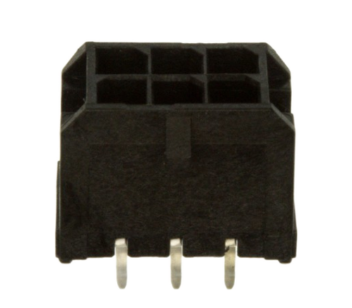 Pack of 4 0430450613  Connector Header Through Hole 6 position 0.118" (3.00mm)