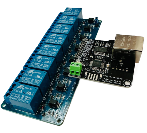 Relay Network Ethernet Relay, Controller Module, Control Board Web Server with RJ 45 Interface + 8 Channel Relay Module for Smart Home Control