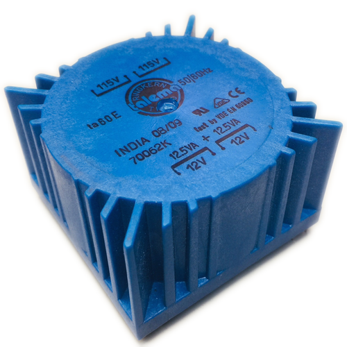70062K Nuvotem Talema Toroidal Transformer ta60E 115v 50/60Hz 12.5VA 12V