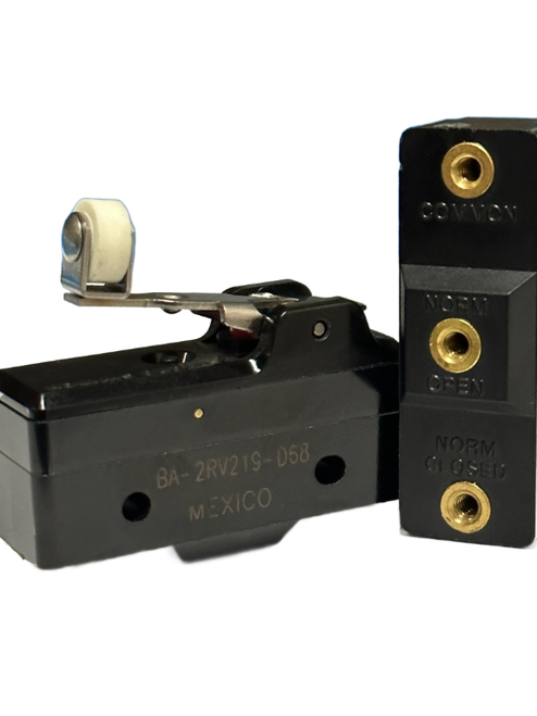 BA-2RV219-D68 Basic Snap Action Switches SPDT 20A 250Vac Cross Roller Lever
No screws