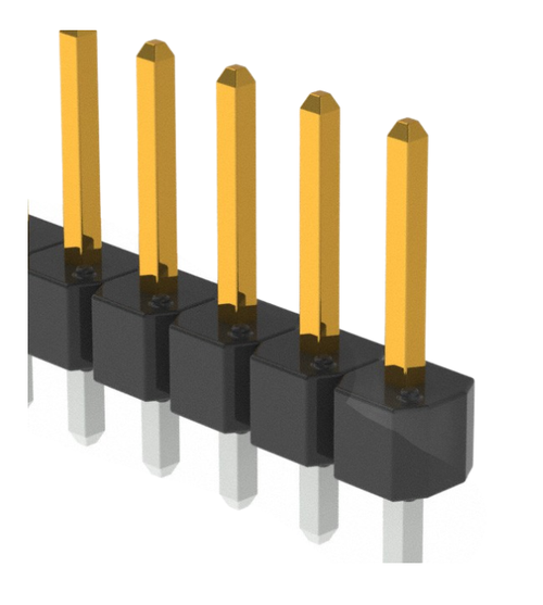 Pack of 4 68000-106HLF Conn Unshrouded Header HDR 6 POS 2.54mm Solder ST Top Entry Thru-Hole Bulk, RoHS